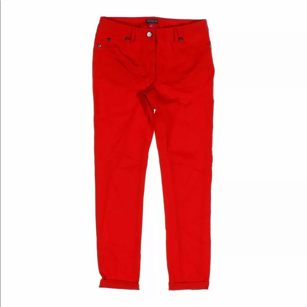 Vince Camuto reddish orange skinny pants